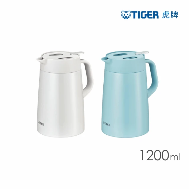 【TIGER虎牌】北歐風桌上型不鏽鋼真空保溫杯_保溫壺 1.2L(PWO-A120保溫瓶)