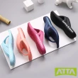 【ATTA】足弓均壓寬帶夾腳拖鞋(桃紅)