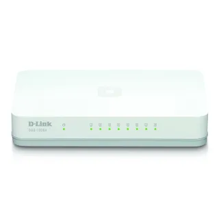 【D-Link】DGS-1008A 台灣製造 8埠 10/100/1000Mbps 高速乙太網路交換器