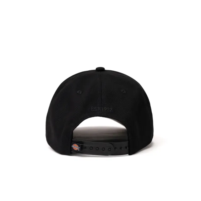 【Dickies】男女款黑色撞色純棉品牌刺繡Logo棒球帽｜DK013030BLK(帽子)