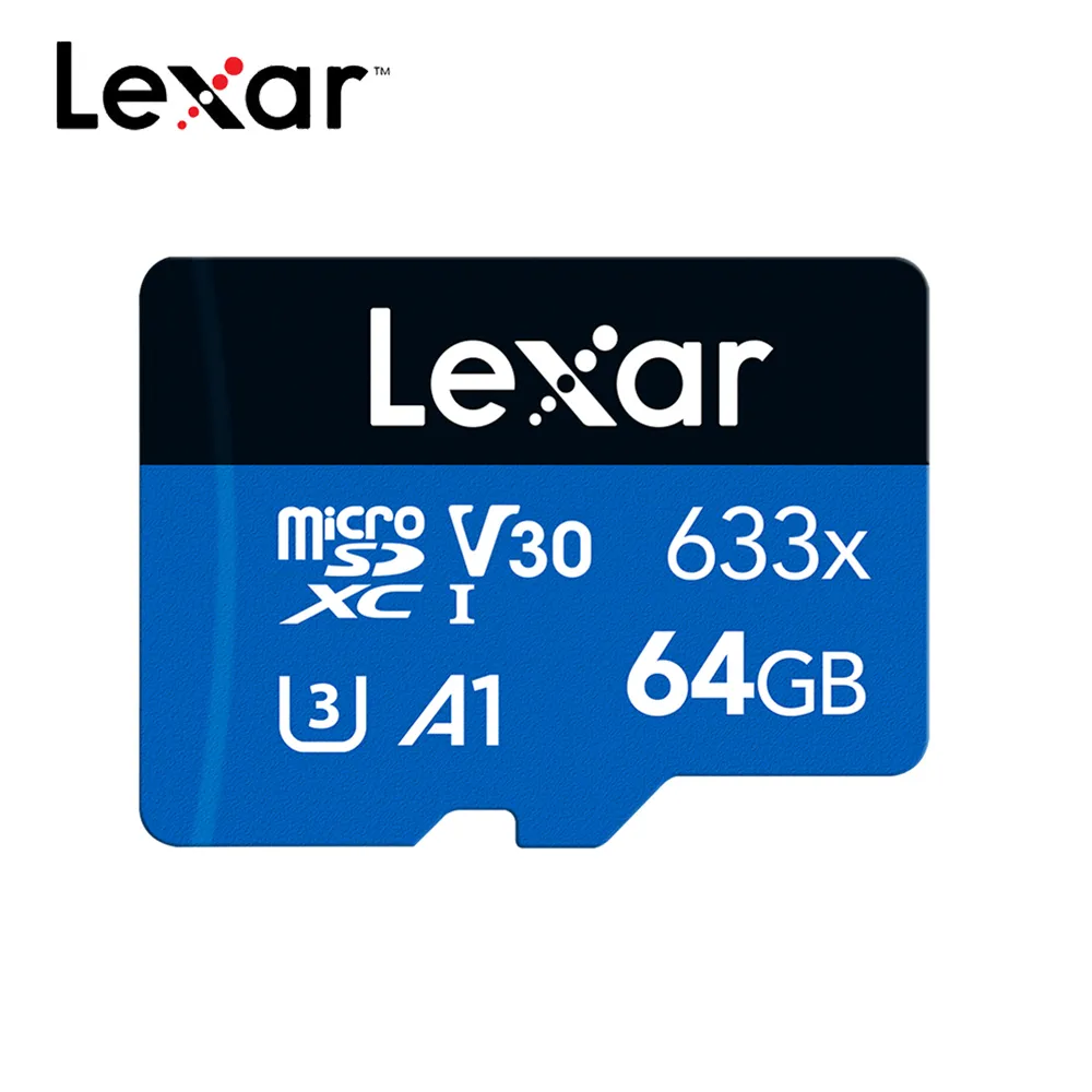 三入組【Lexar 雷克沙】633x microSDXC UHS-I A1 U3 64G記憶卡