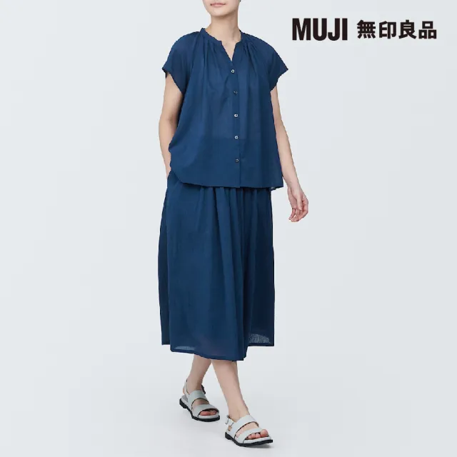 【MUJI 無印良品】女強撚抓皺裙(共4色)