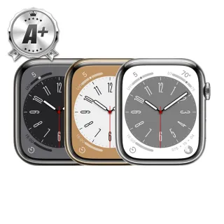 【Apple】A+ 級福利品 Apple Watch S8 GPS 45mm 鋁金屬錶殼(副廠配件/錶帶顏色隨機)