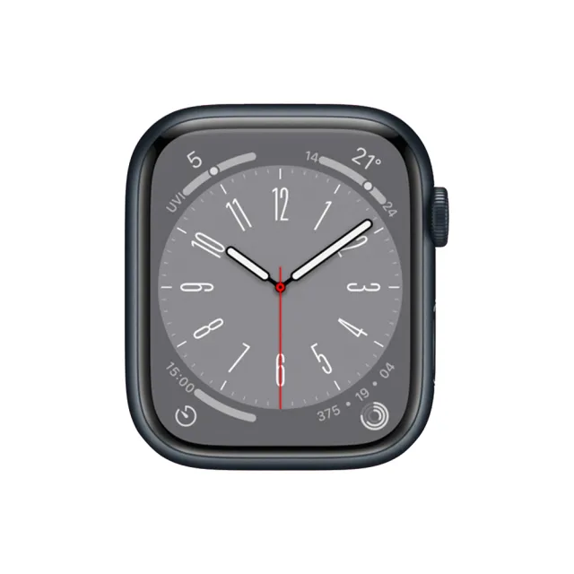 【Apple】A+ 級福利品 Apple Watch S8 GPS 45mm 鋁金屬錶殼(副廠配件/錶帶顏色隨機)