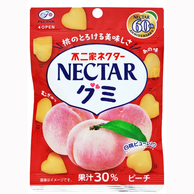 【不二家】Nectar白桃QQ糖 48g