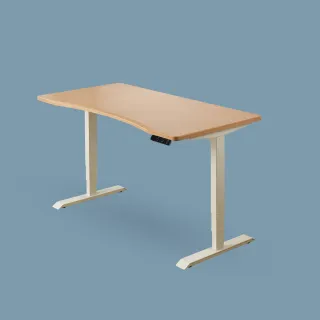 【FUNTE】Prime 電動升降桌/三節式 150x80cm 弧度桌板 八色可選(辦公桌 電腦桌 工作桌)