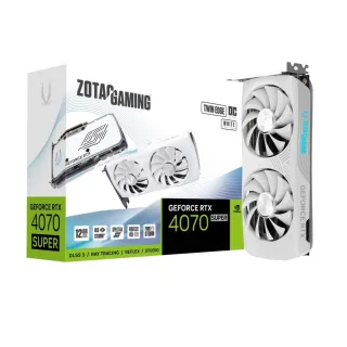 【ZOTAC 索泰】GAMING GeForce RTX 4070 SUPER TWIN EDGE OC WHITE Edition 12GB GDDR6X 顯示卡