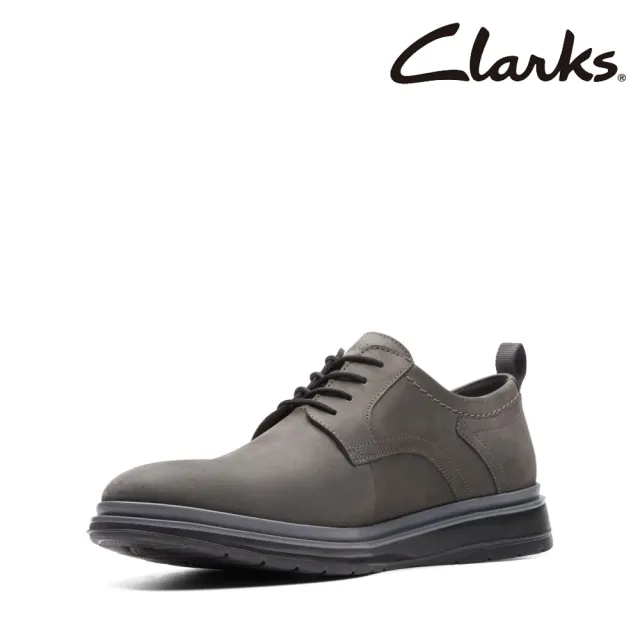 【Clarks】男鞋 Chantry Lo 超輕量紳士素面休閒鞋  皮鞋(CLM74554C)