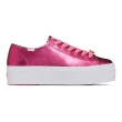 【Keds】BARBIE TRIPLE UP 芭比聯名經典粉色厚底皮革休閒鞋(9241W133609)