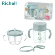 【Doddl】英國人體工學餐具 + Richell學習水杯組(嬰兒餐具2件組 / 150ml+200ml訓練水杯)