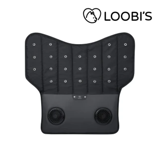 【LOOBIS】Air Breeze 寵物循環風扇墊(USB風扇 適用箱型寵物推車 寵物風扇 寵物墊 防咬 雙風扇)