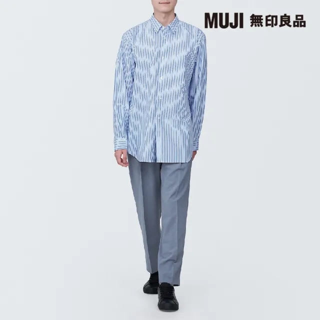 【MUJI 無印良品】男聚酯纖維透氣打褶褲(共3色)