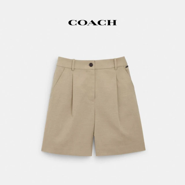 COACHCOACH 官方直營休閒西裝短褲-綠茶色(CQ772)