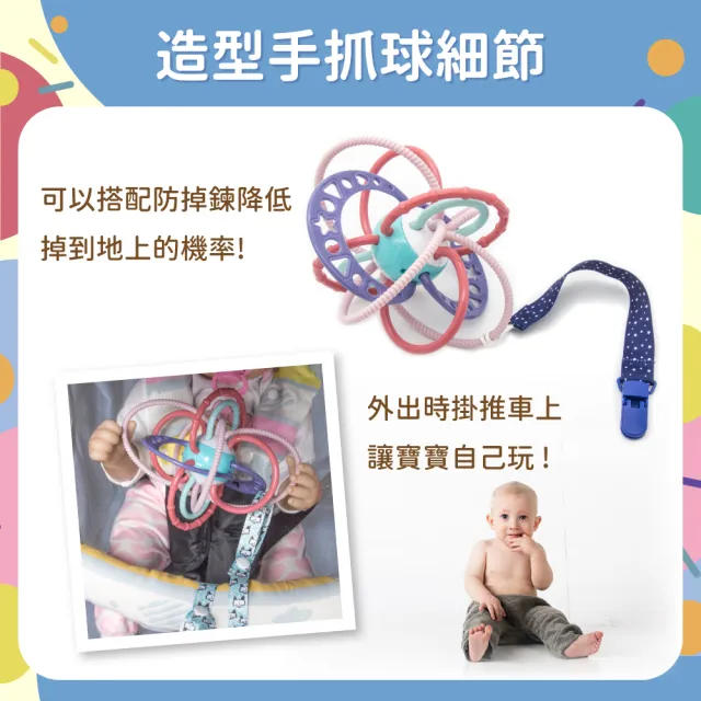 【OhBabyLaugh】造型手抓球(幼兒玩具/感覺啟蒙/安全牙膠/磨牙棒/咬咬樂/固齒器)