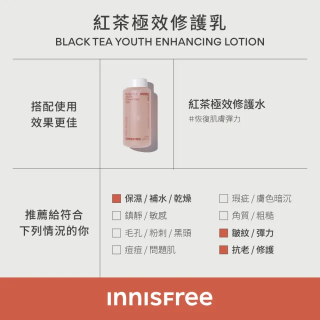 【INNISFREE】紅茶極效修護乳 170ml