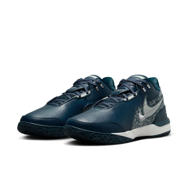 NIKE 耐吉 籃球鞋 男鞋 運動鞋 包覆 緩震 ZM LEBRON NXXT GEN AMPD EP 藍 FJ1567-400(2B3502)