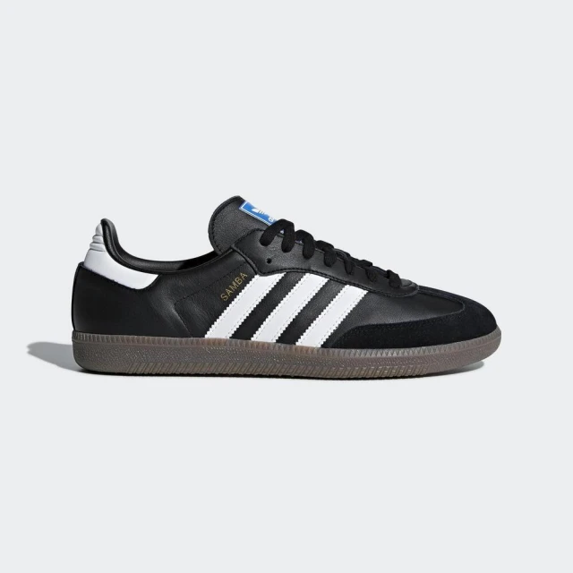 adidas 愛迪達 Samba OG 男女 休閒鞋 運動 經典 復古 Originals 皮革 膠底 黑白(B75807)