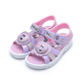 【SANRIO 三麗鷗】15-18cm 心型電燈涼鞋 紫 中童鞋
