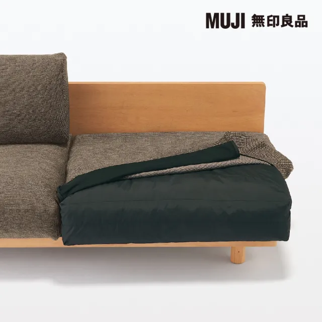 【MUJI 無印良品】木製簡約沙發/3人座/棕色 寬179*深74.5*高69cm(大型家具配送)