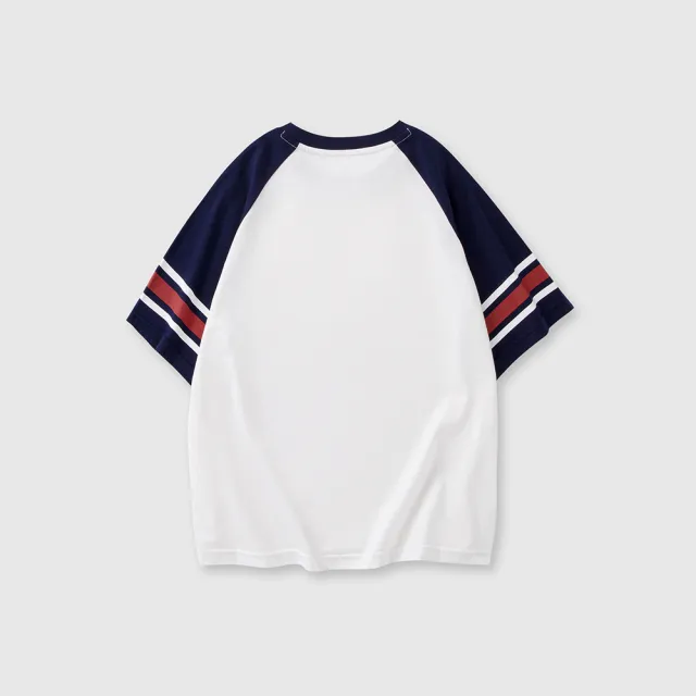 【GAP】男童裝 Logo小熊印花圓領短袖T恤-白色(466235)