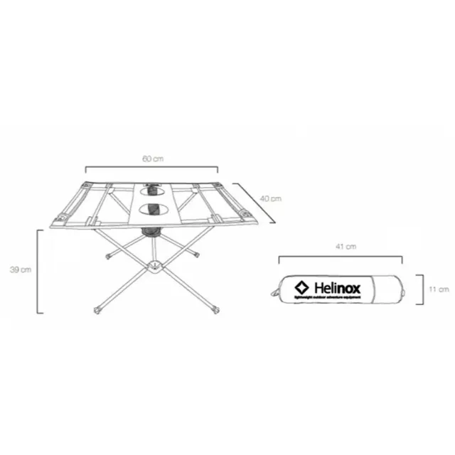 【Helinox】Table One 桌 Blackout Edition 純黑(HX-13900R1)