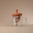 【Holoholo】NUT CUP 鮮榨橡果玻璃吸管杯（1000ml／4色）(榨汁杯、果汁杯、泡茶杯)