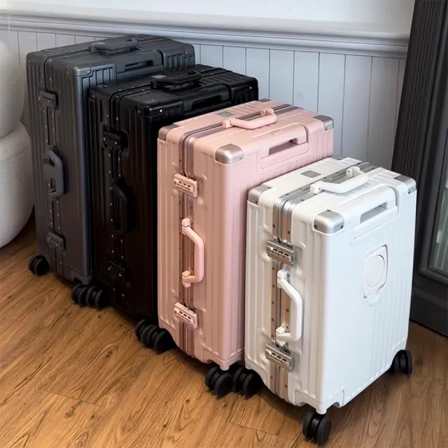 【Honeymoon】24吋多功能杯架USB充電行李箱(行李箱/旅行箱)