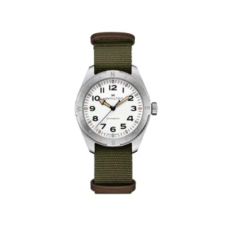 【HAMILTON 漢米爾頓】卡其陸戰遠征 Expedition 腕錶 41mm(自動上鍊 中性 NATO帶 H70315910)