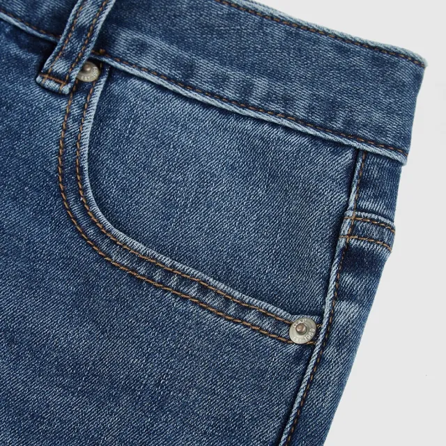 【GAP】女裝 直筒牛仔褲-深藍色(465037)