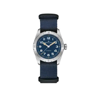 【HAMILTON 漢米爾頓】卡其陸戰遠征 Expedition 腕錶 37mm(自動上鍊 中性 NATO帶 H70225940)