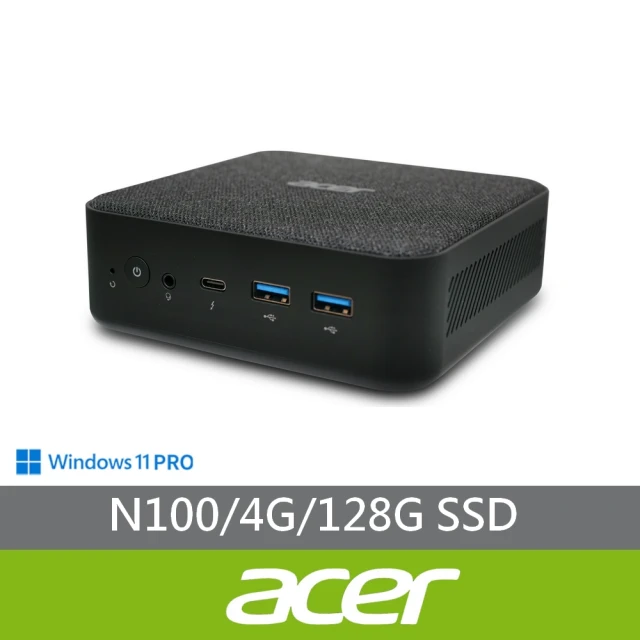 ACER 宏碁Acer 宏碁 RB102 四核迷你電腦(RB102/N100/4G/128G SSD/W11P)