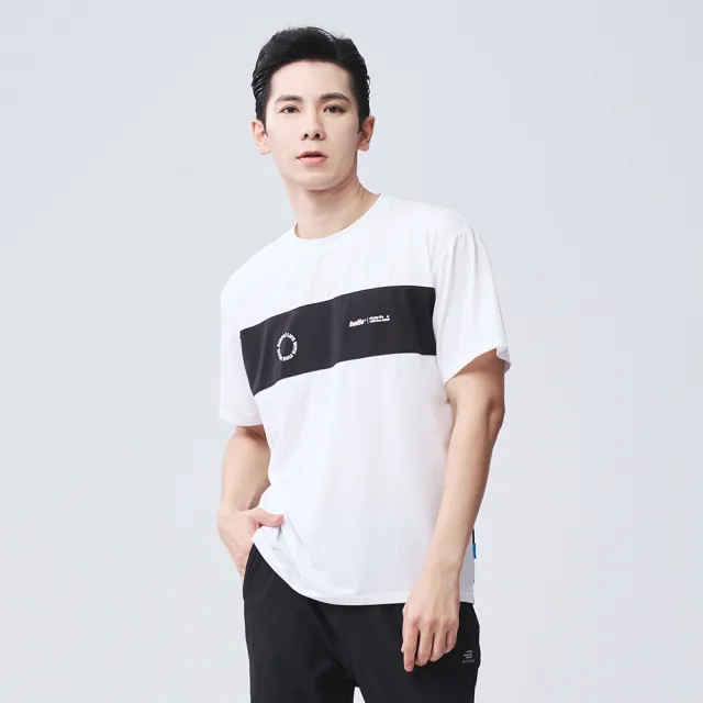 【BATIS 巴帝斯】24SS 男撞色拼接緹花短T-男-二色