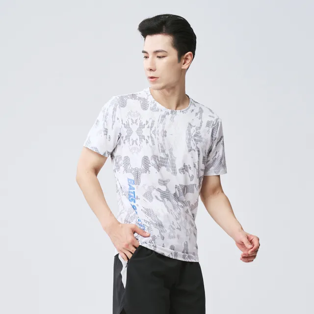 【BATIS 巴帝斯】24SS 男透氣舒適緹花短T-男-二色