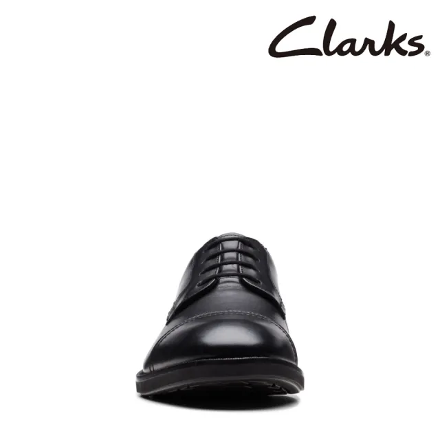 【Clarks】男鞋Un Hugh Cap橫飾寬楦輕量正裝鞋 皮鞋(CLM72836D)
