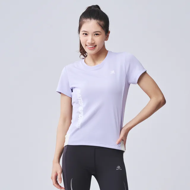 【BATIS 巴帝斯】24SS 女涼感撞色剪接短T-女-二色