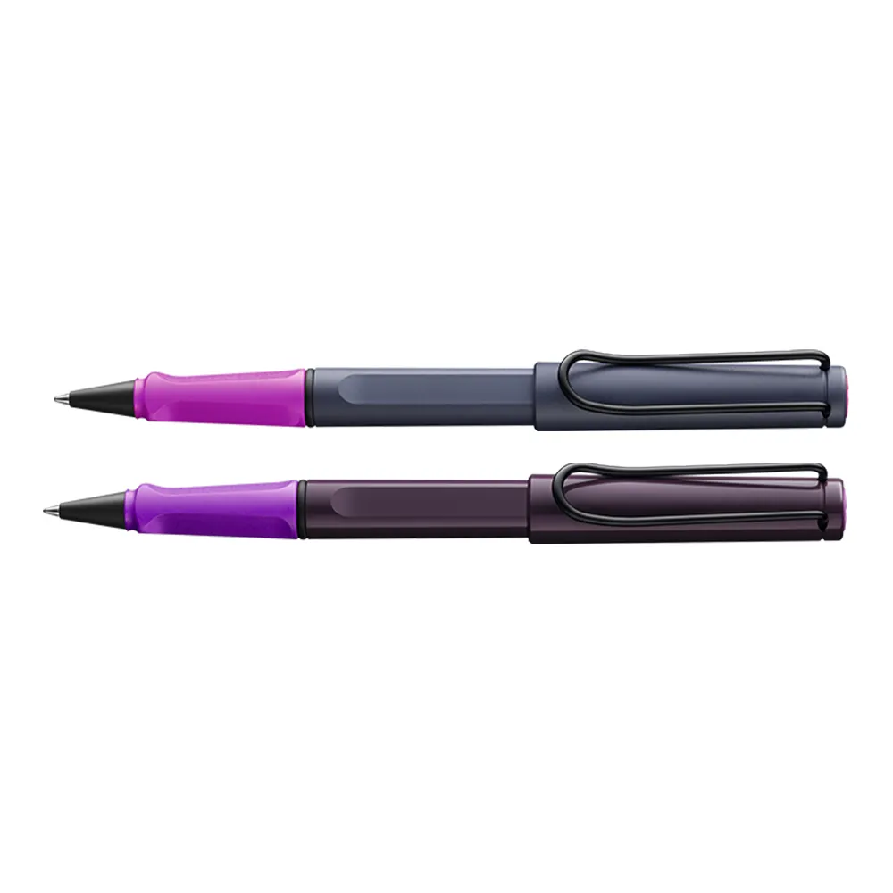 【LAMY】限量2024 雙拼系列 懸岩粉紅/黑莓紫羅蘭 鋼珠筆(3D7/3D8)