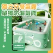 【Zhuyin】三層加厚 充氣游泳池 含銀膠遮陽棚 1.5米(加贈電動充氣幫浦)