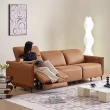 【Taoshop 淘家舖】聲控智能電動科技布藝客廳現代簡約真皮輕奢多功能直排沙發(單人位Z003)