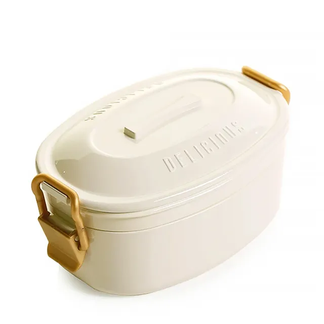 【SABU HIROMORI】日本製DELICIOUS繽紛復古雙層可微波便當盒 仿糖果罐/鑄鐵鍋(650ml 洗碗機 日系 防漏)