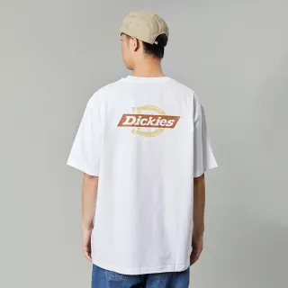 【Dickies】男女款白色純棉品牌經典Logo印花舒適柔軟短袖T恤｜DK012962H80