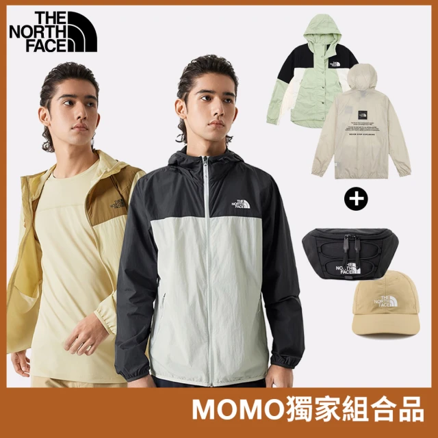 The North Face 北面男款白色舒適保暖連帽外套｜