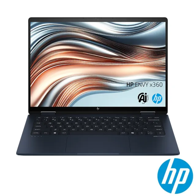 【HP 惠普】獨家傳輸集線器★14吋Ultra 7-155U 翻轉觸控EVO AI筆電(16G/1TB SSD/W11)