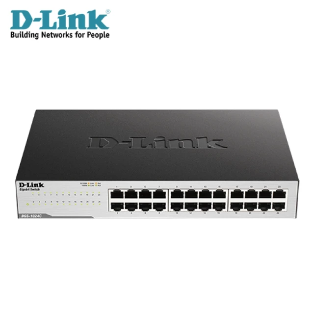 D-LinkD-Link DGS-1024C 24埠Gigabit非網管型交換器