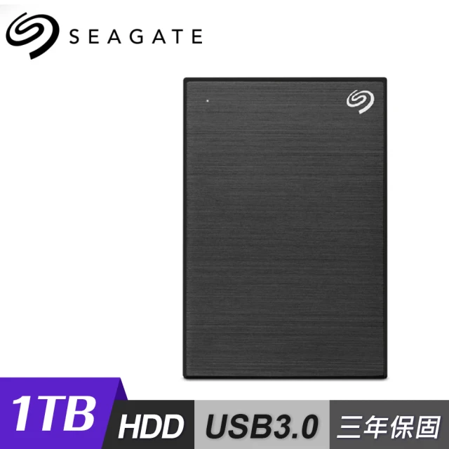 SEAGATE 希捷SEAGATE 希捷 One Touch 1TB 行動硬碟 密碼版 黑色