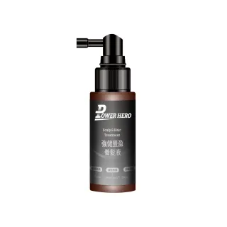 【PowerHero 勁漢英雄】養髮液60mlx1入組(強健豐盈/極黑精粹)