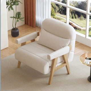 【大城小居】日式可折疊沙發床 80cm海綿款(小戶型沙發床 附送抱枕 預購15天)