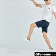 【GFoneone】男雙層透氣登山機能跑褲-丈青(男短褲)