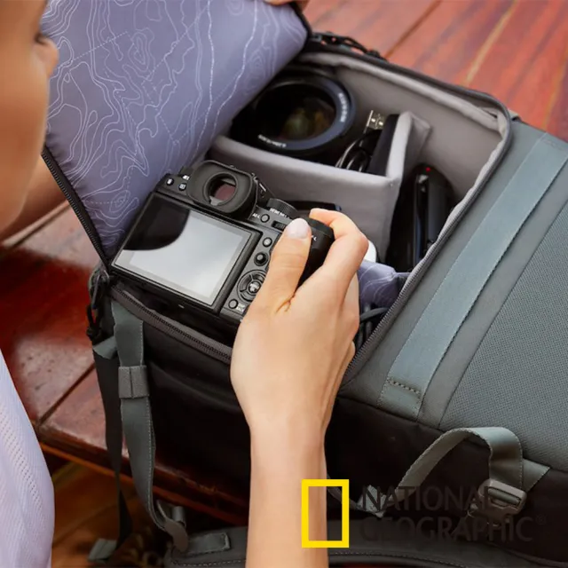 【National Geographic 國家地理】E1 5168 中型相機後背包-灰(公司貨)