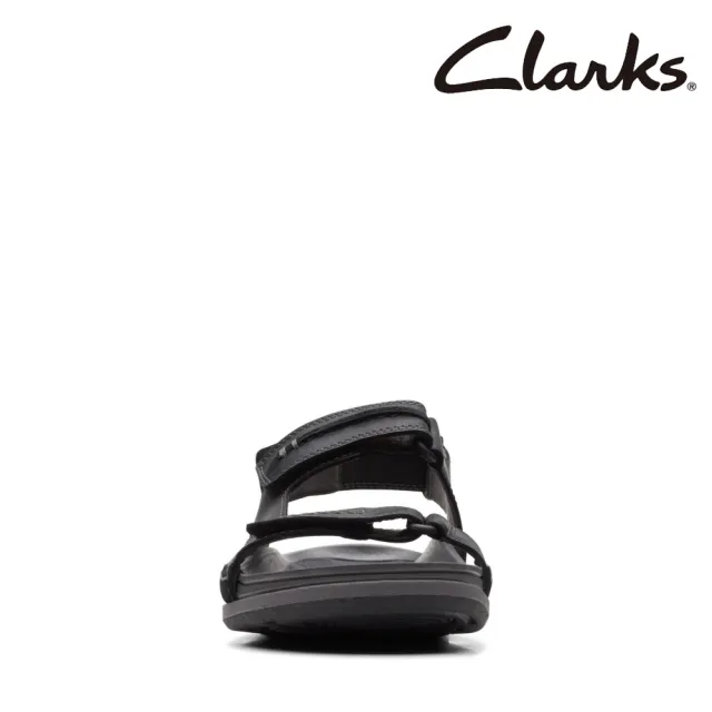 【Clarks】男款Nature 5 Trail縫線工藝感三段式魔鬼氈涼鞋(CLM72332S)