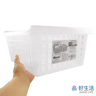 【GOOD LIFE 品好生活】日本製 廚房萬用透明便利收納籃/整理籃(日本直送 均一價)